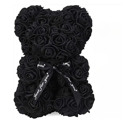 Artificial Flower Eternal Rose Teddy Bear for Birthday Valentine's Day